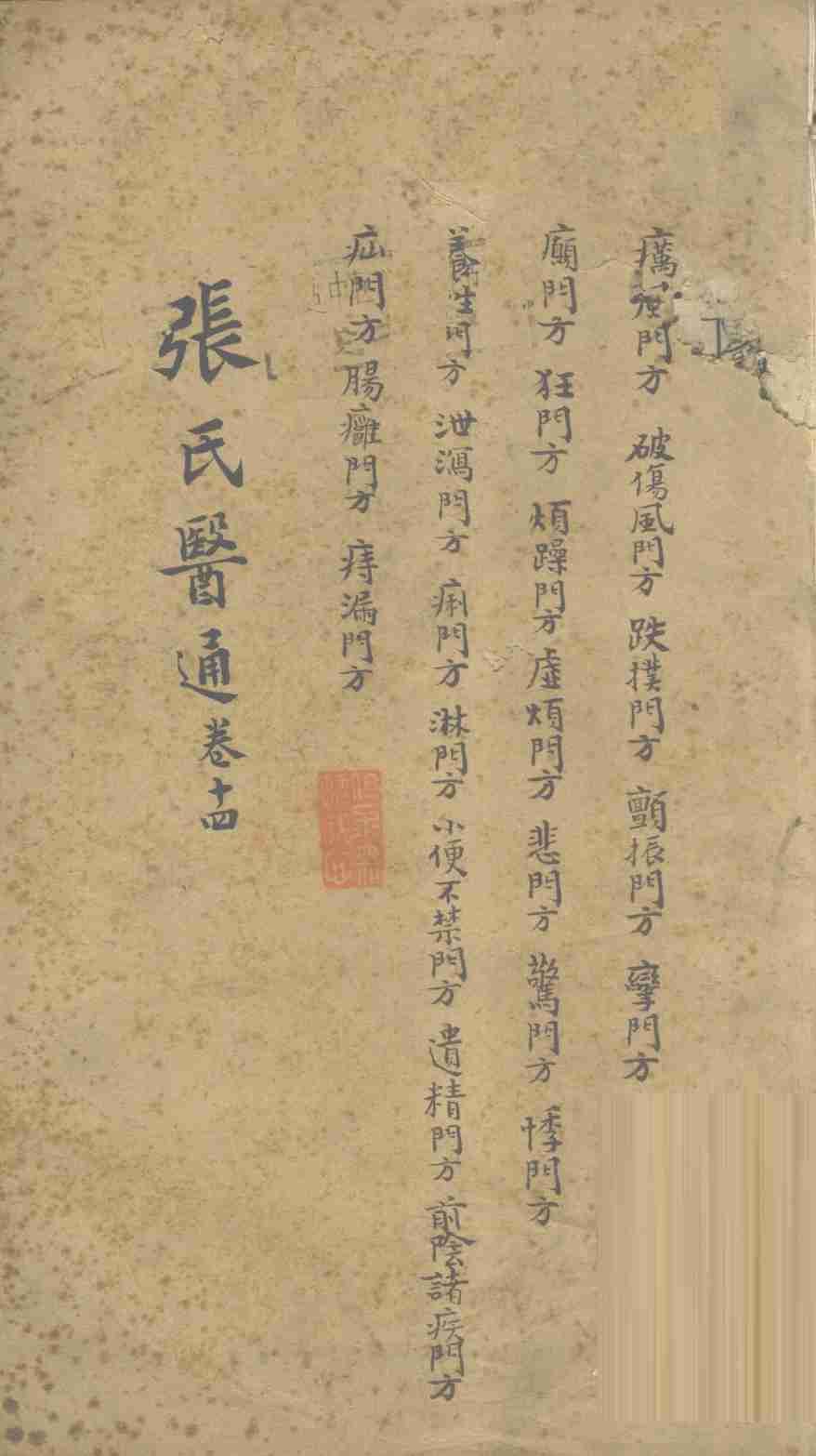 张氏医通  卷14  下